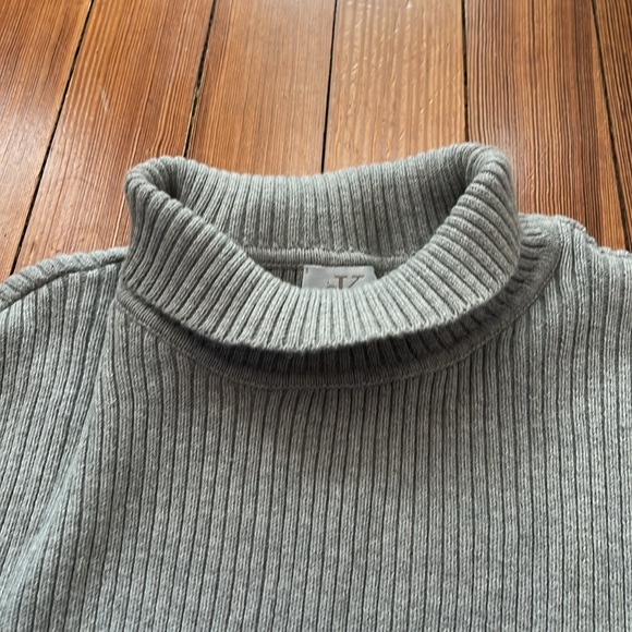 Y2K Calvin Klein CK Jeans Ribbed Turtleneck Sweater - Picture 4 of 7